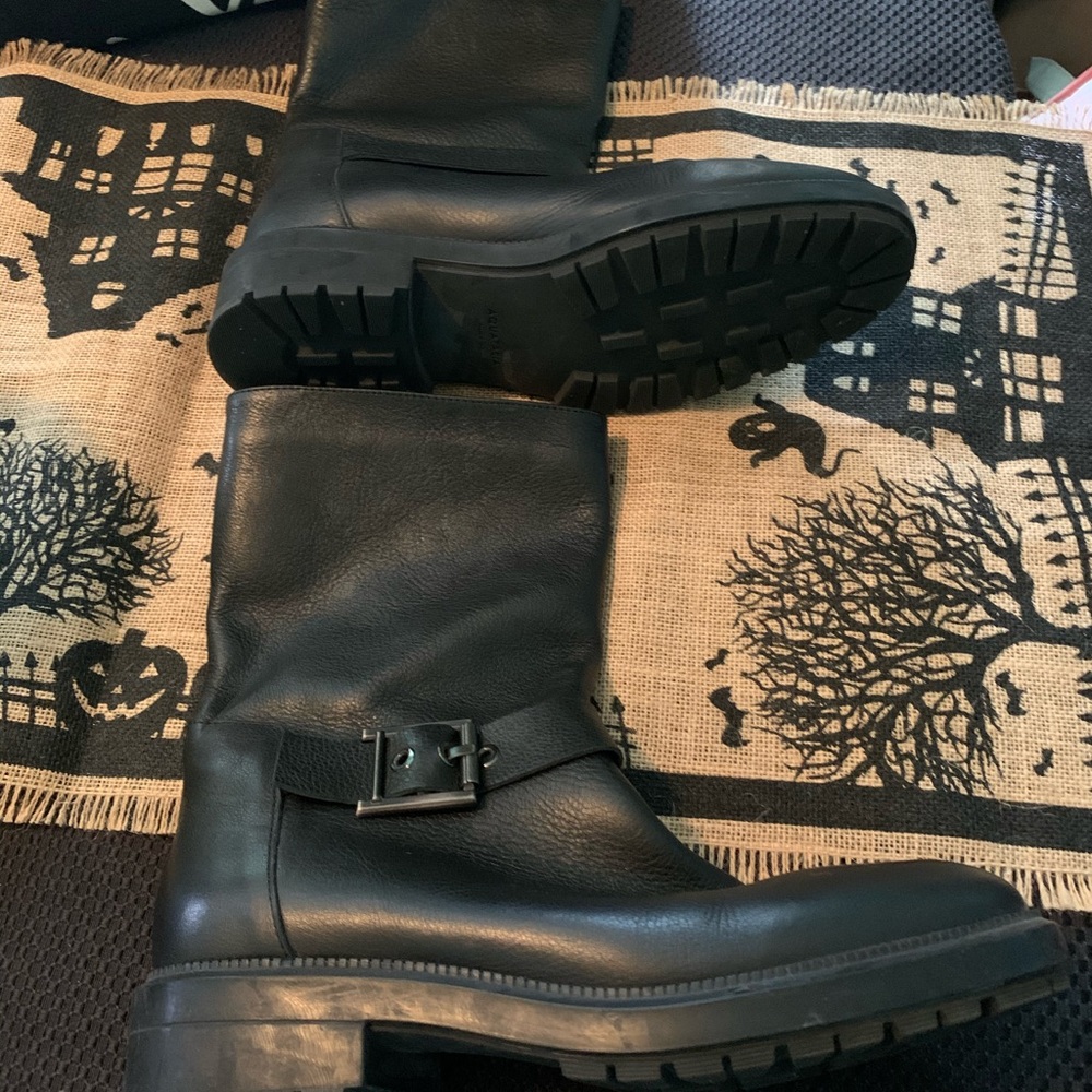 Aquatalia womens 9 motorcycle boots